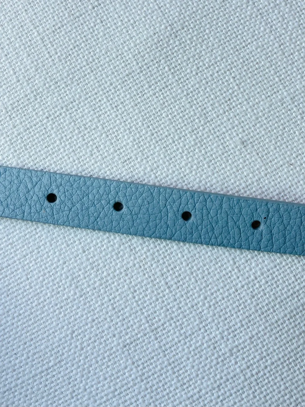*NWT* Kate Spade M 90cm Genuine Leather Belt Baby Blue - Gold Buckle